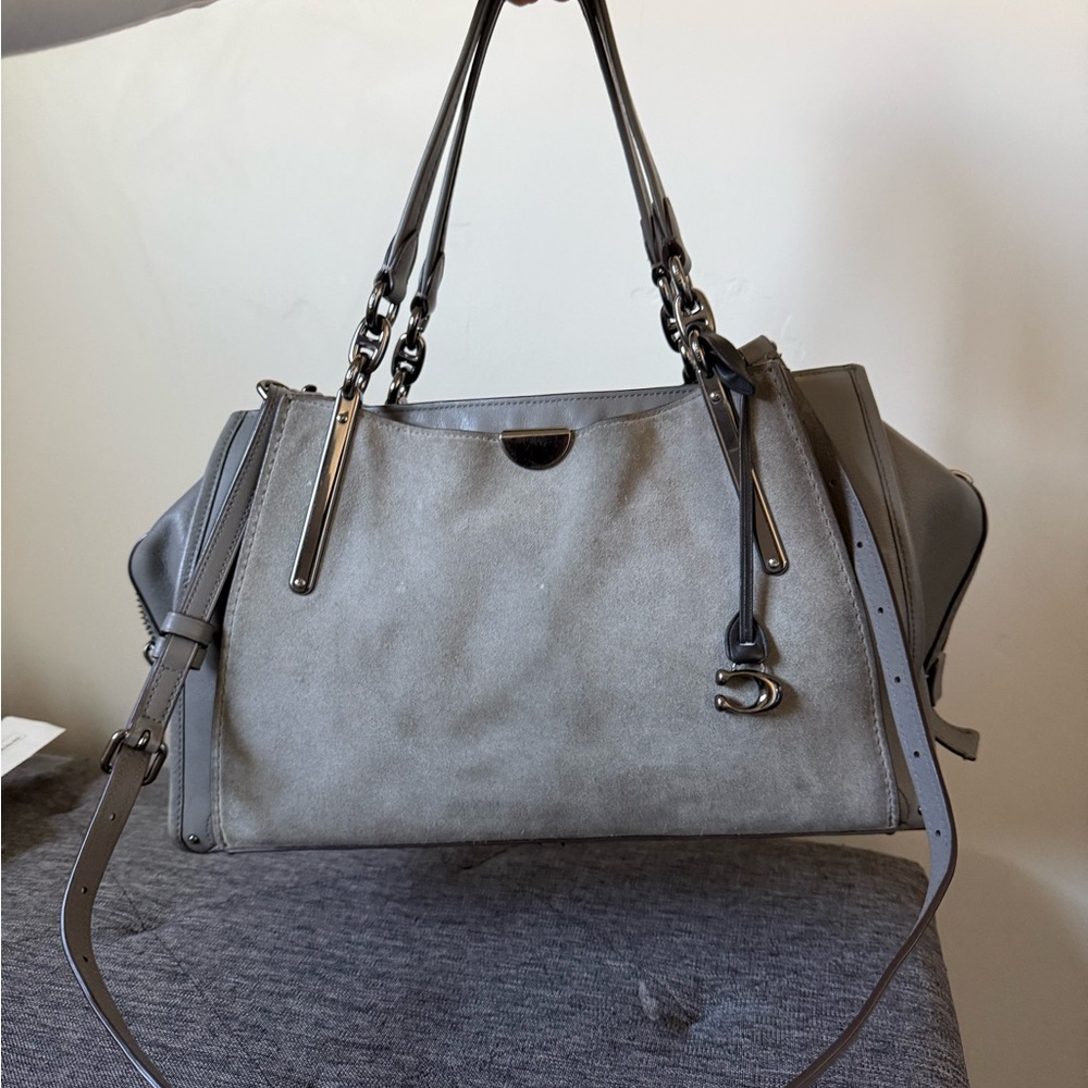 Coach Dreamer 36 Gray Handbag
